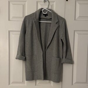 JCrew Chelsea Gray Open Front Cardigan